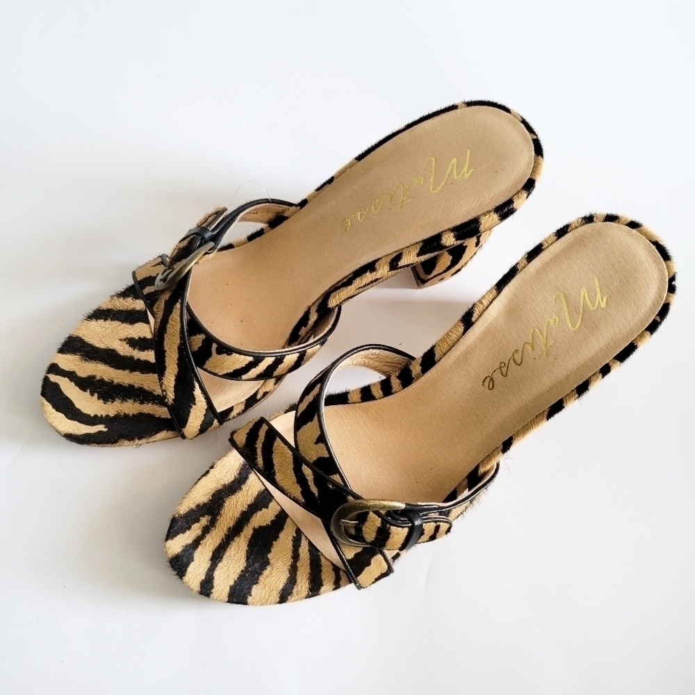 Matisse so long zebra sandals Size 9.5M Mob Wife Summer Shoes - Picture 3 of 10